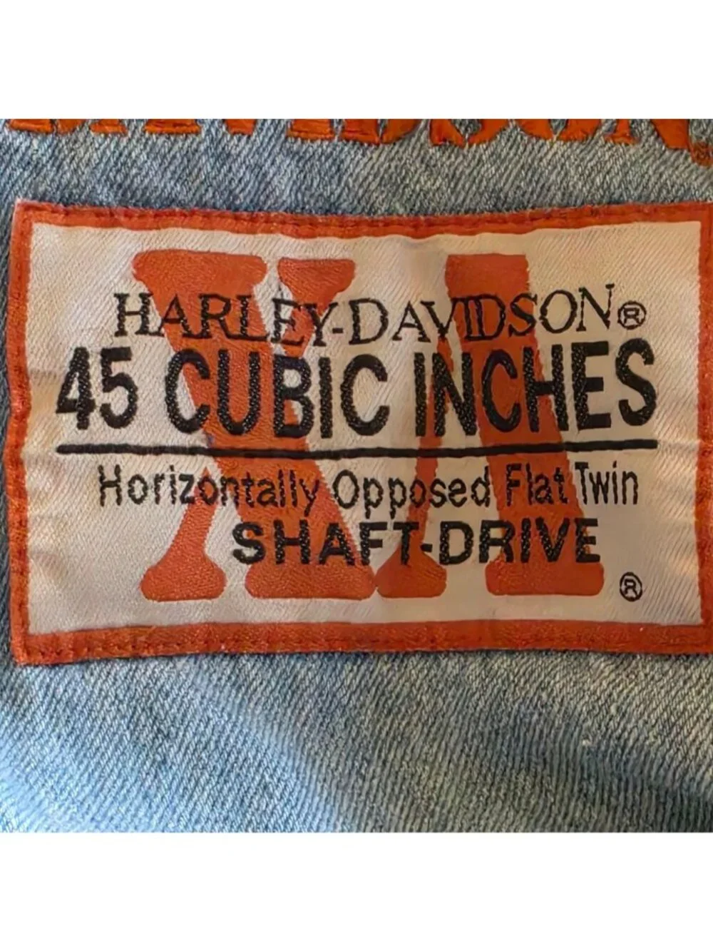 Vtg Harley Davidson Baby Denim Coveralls Jumpsuit